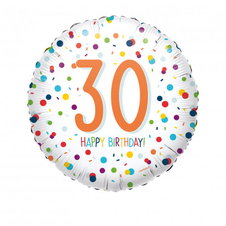 Ballon Folie 30 Happy Birthday