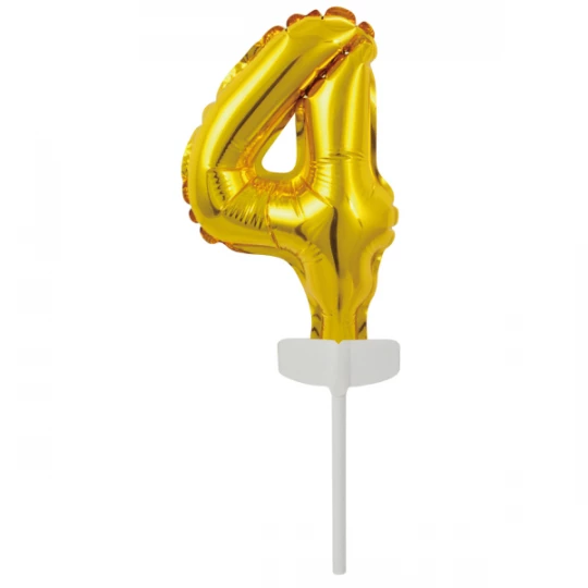 Ballon Folie Number 4 Gold