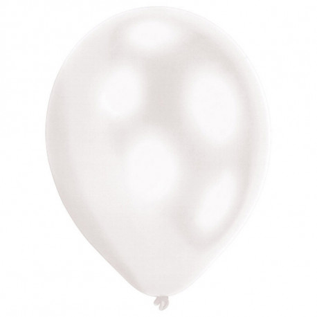 Ballon Weiß LED Latex, 5er