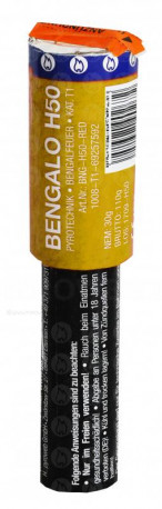 Bengalo H50 gelb NC - kalte Pyrotechnik*