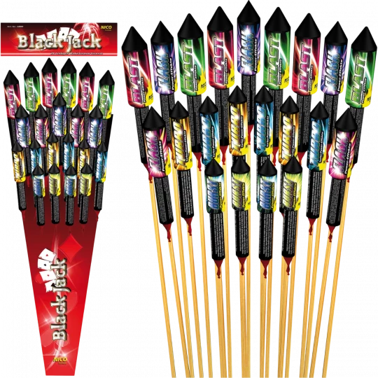 Black Jack, 21er Raketen-Sortiment