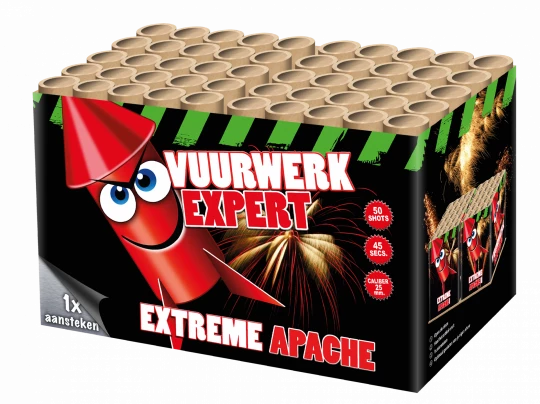 Extreme Apache , 50-Schuss-Komplettfeuerwerk