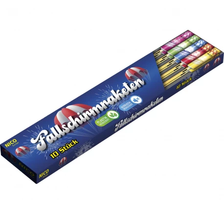 Fallschirmraketen, 10er-Schachtel