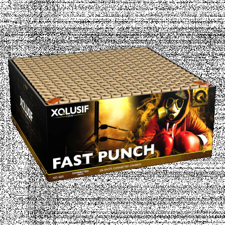 Fast Punch, 256-Schuss-Verbundfeuerwerk im Käfig