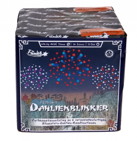 Funke Dahlienblinker, 36 Schuss Batterie