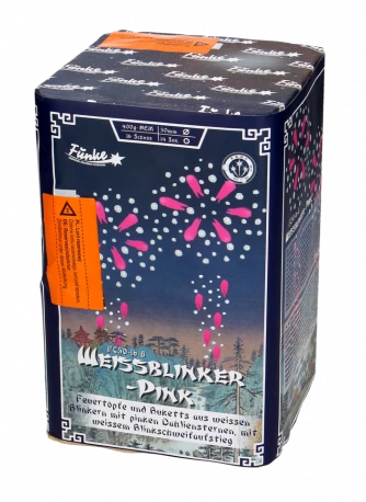 Funke Weissblinker Pink, 16 Schuss Batterie