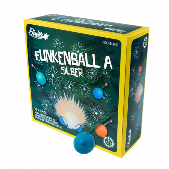 Funkenball A Silber - F2 Cracklingbälle, 6er