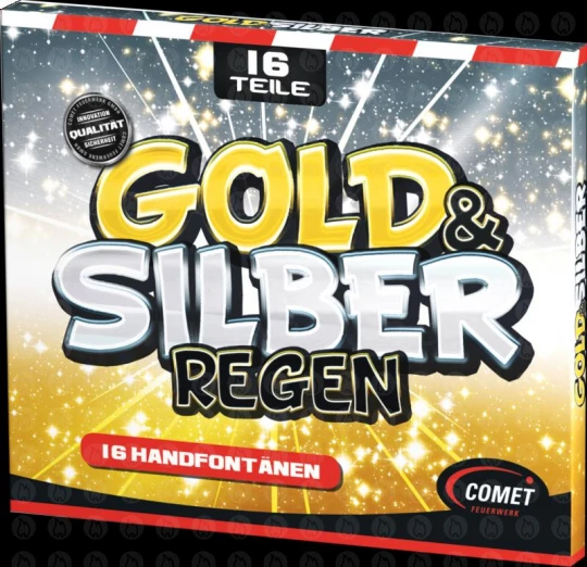 Gold- und Silberregen, 16er Pack