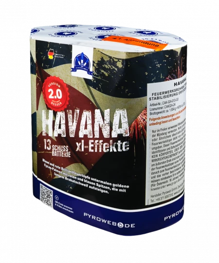 Havana V2.0, 13 Schuss Premium-Batterie (Kal. 30mm)