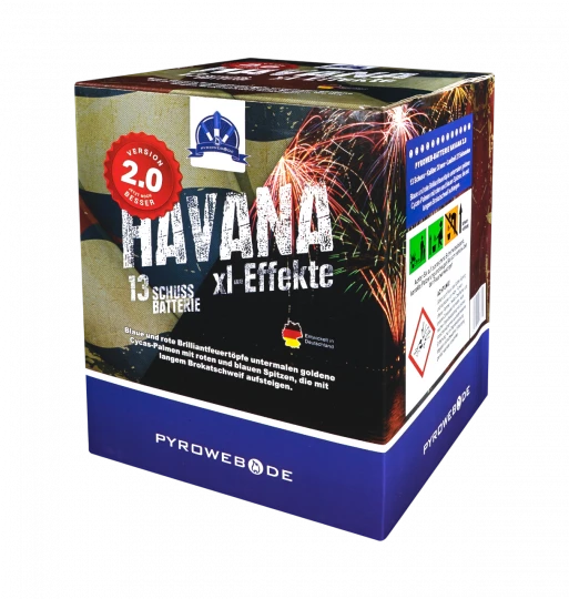 Havana V2.0, 13 Schuss Premium-Batterie (Kal. 30mm)