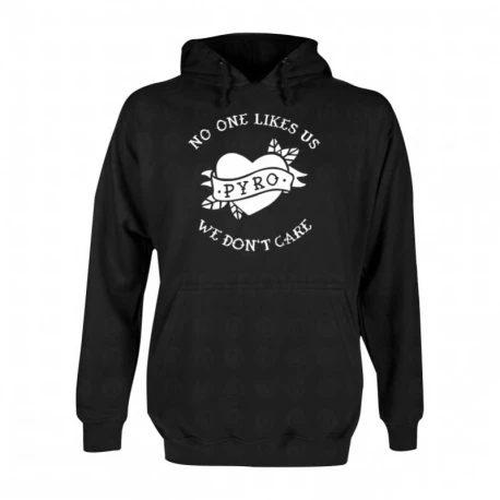 Hooded Sweat Schwarz: No one likes us we don't care