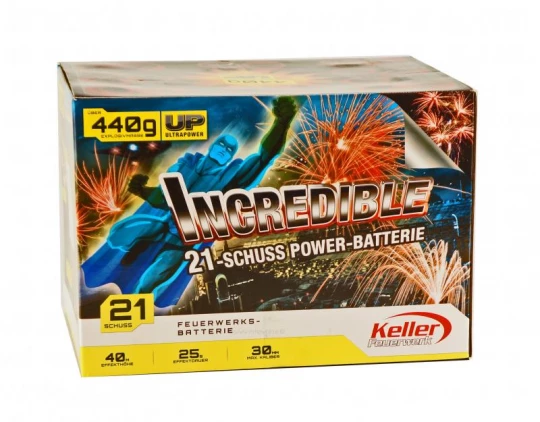 Keller Incredible, 21 Schuss Batterie