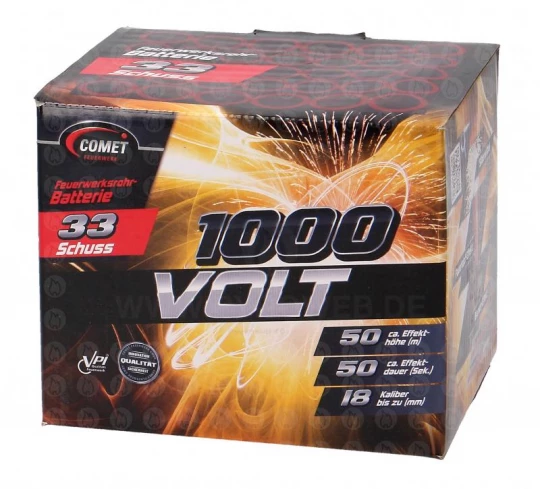 1000 Volt, 33-Schuss-Batterie