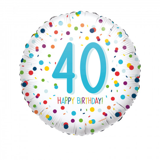 Ballon Folie 40 Happy Birthday