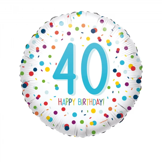 Ballon Folie 40 Happy Birthday