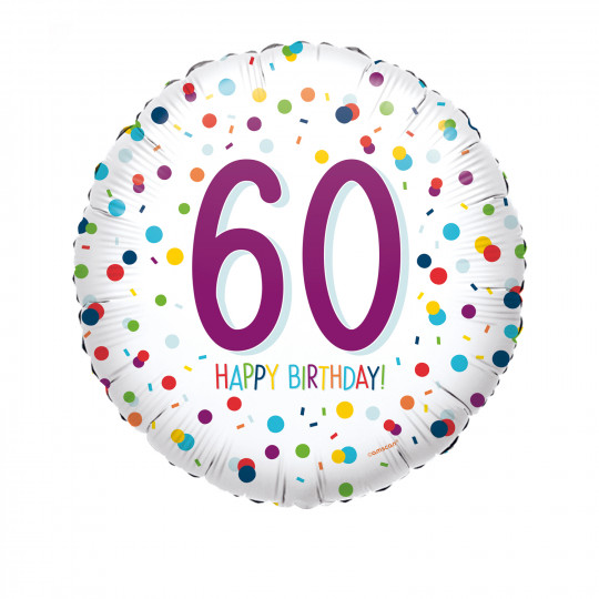 Ballon Folie 60 Happy Birthday