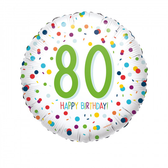 Ballon Folie 80 Happy Birthday