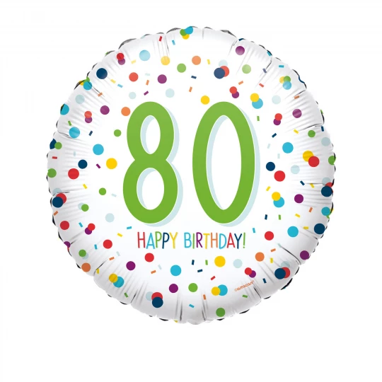 Ballon Folie 80 Happy Birthday
