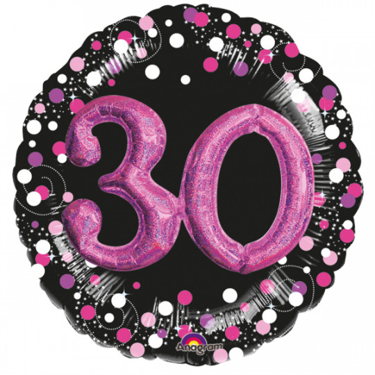 Ballon Folie Multi Sparkling 30 Pink