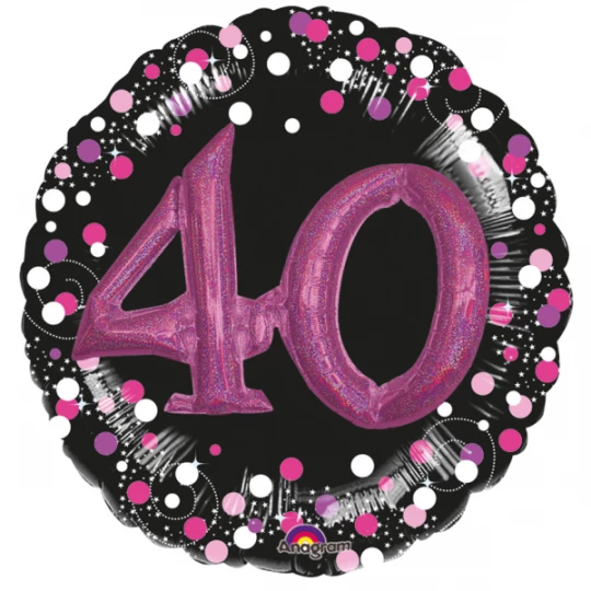 Ballon Folie Multi Sparkling 40 Pink