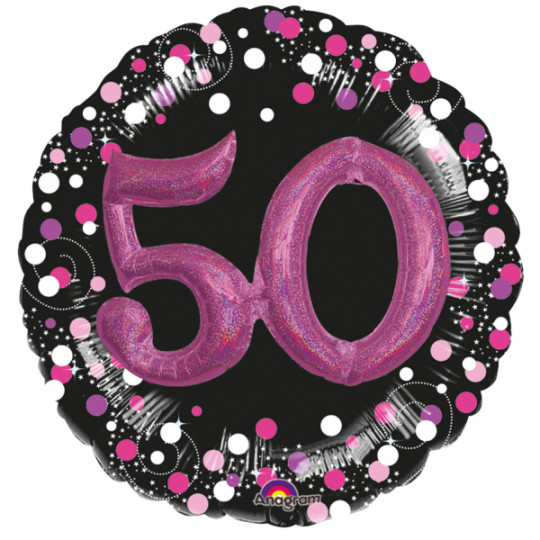 Ballon Folie Multi Sparkling 50 Pink