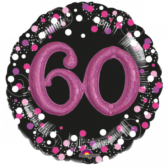 Ballon Folie Multi Sparkling 60 Pink
