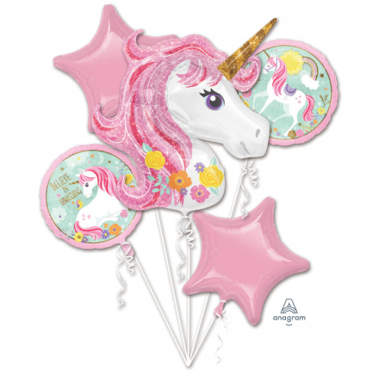 Ballon Magical Unicorn, 5er