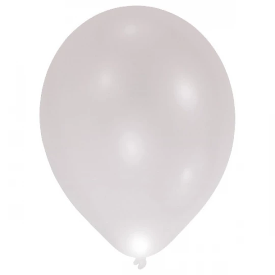 Ballon Silber LED Latex, 5er