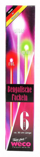 Bengalische Fackeln 6er Schachtel