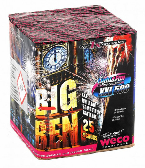 Big Ben, 400 Gramm Batterie, 25 Schuss