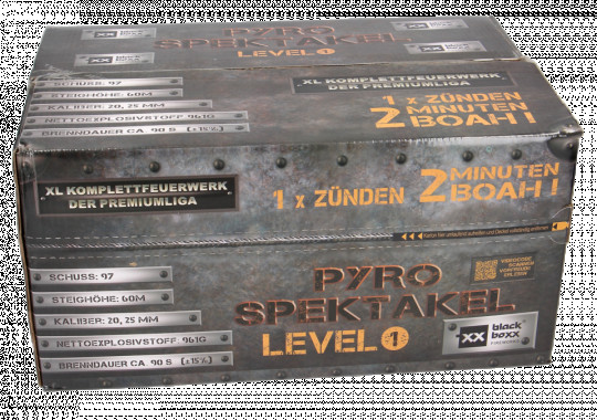 Blackboxx Pyro-Spektakel, Level 1 - 97 Schuss Verbund