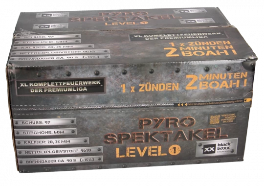 Blackboxx Pyro-Spektakel, Level 1 - 97 Schuss Verbund