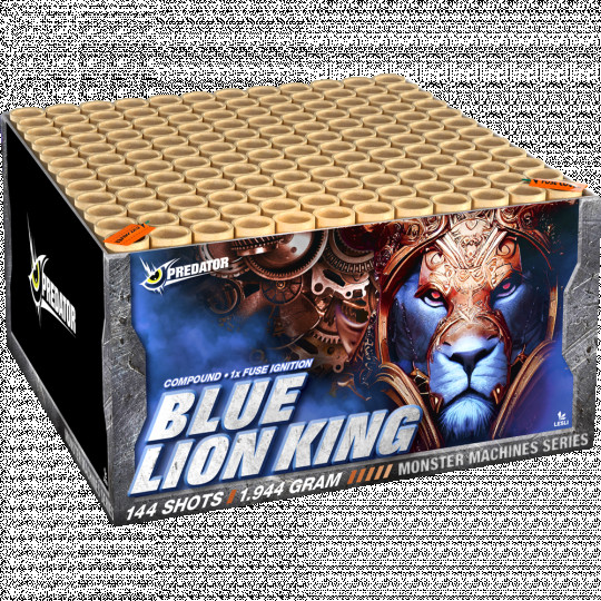Blue Lion King, 144-Schuss-Verbundfeuerwerk