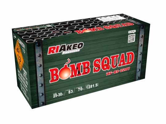Bomb Squad, 83-Schuss-Verbundfeuerwerk - (1.3G)