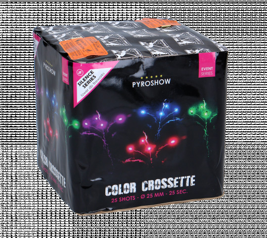 Color Crossette, 25 Schuss Batterie