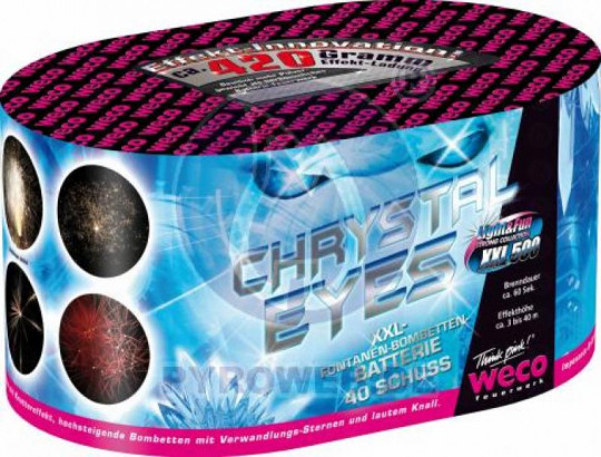Chrystal Eyes, 420 Gramm Batterie, 40 Schuss