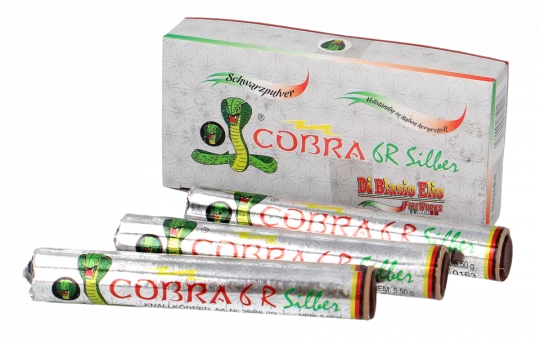 Cobra 6 Reibkopfknaller, 3er silber