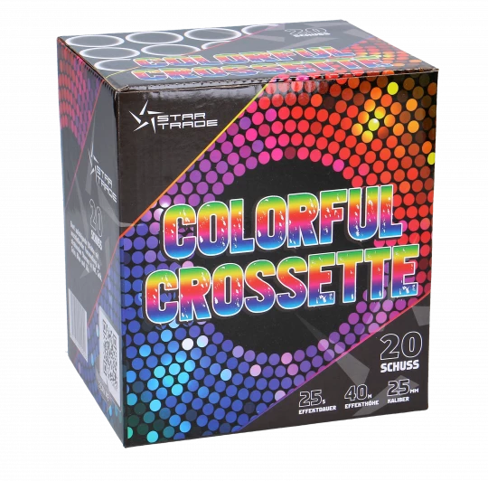 Colorful Crossette, 20-Schuss-Batterie