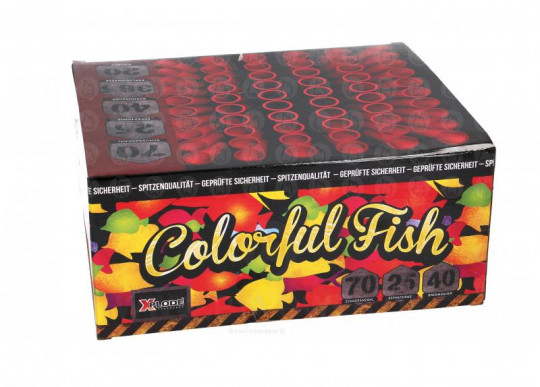 Colorful Fish, 70 Schuss Batterie