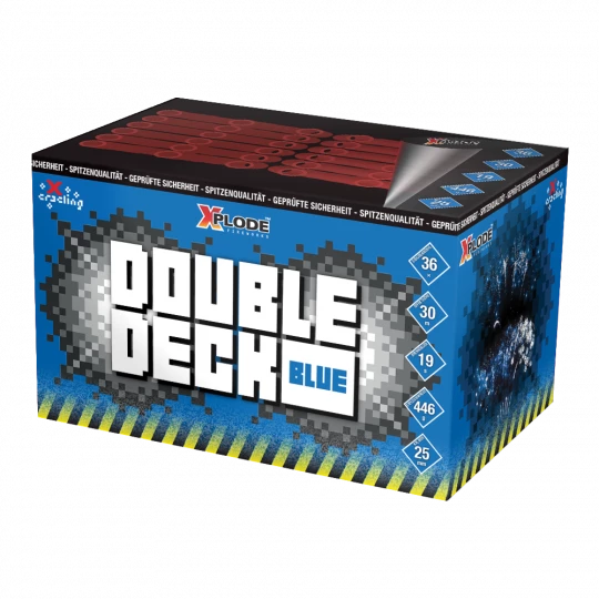 Double Deck Blue, 36-Schuss-Fächerbatterie