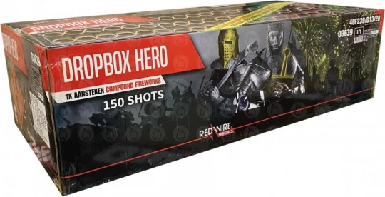 Dropbox Hero, 150-Schuss-Verbundfeuerwerk