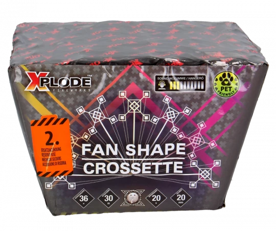 Fanshape Crossette, 36-Schuss-Batterie