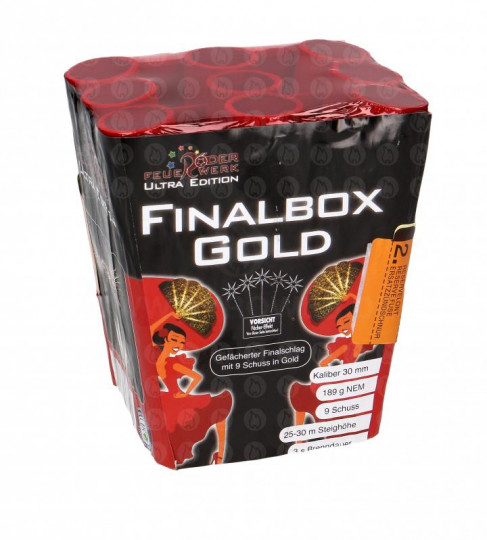 Finalbox Gold, 9 Schuss Batterie 3er-Kiste