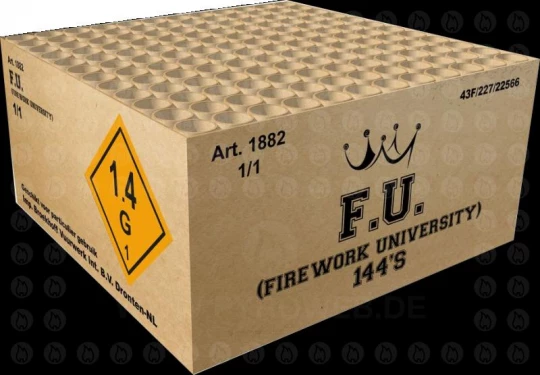 F.U. Fireworks University, 144-Schuss-Verbundfeuerwerk