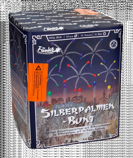 Funke Silberpalmen-Bunt, 25 Schuss Batterie