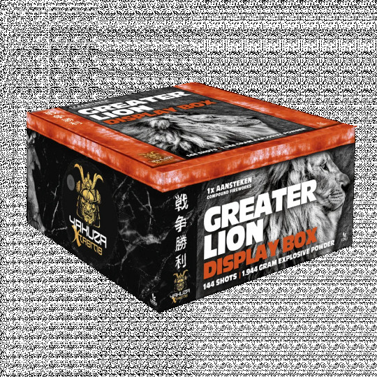 Greater Lion Box, 144-Schuss-Verbundfeuerwerk