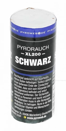 Großer Rauchtopf - Pyrorauch XL200, SCHWARZ