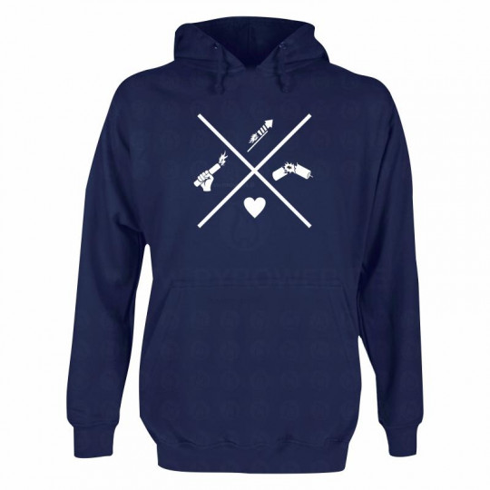 Hooded Sweat Navy: Pyro-Icons