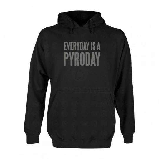 Hooded Sweat Schwarz: Everyday is a pyro day
