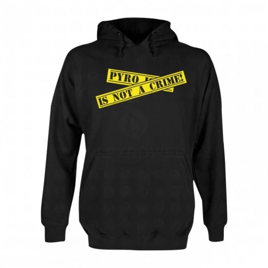 Hooded Sweat Schwarz: Pyro is not a crime